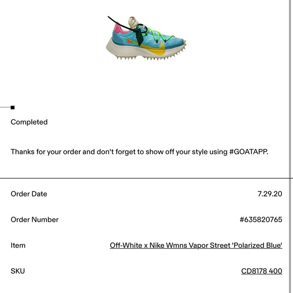 Nike 2019 Vapor Street Off-White Polarized Blue - Picture 15 of 15